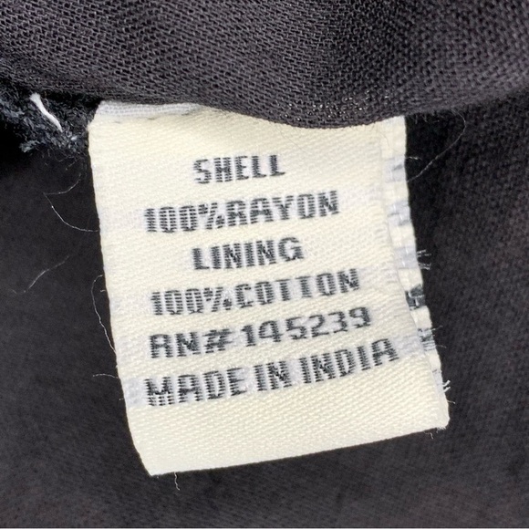 NEW Black Skirt Sim And Sam Cotton Rayon Pleated Elastic Waist Small Classic - Picture 6 of 9